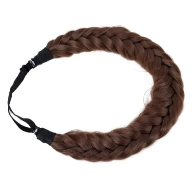 Afbeelding van CAISHA HZ211 Serre tête tressé, marron clair