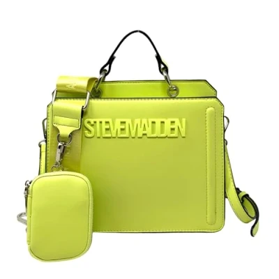 Afbeelding van Steve Madden Bevelyn converteerbare schoudertas voor dames, donkergrijs, Citroen.