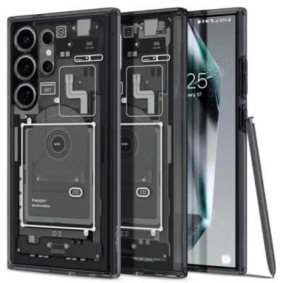 Afbeelding van Spigen Ultra Hybrid Geschikt voor Samsung Galaxy S24 Back Cover Zero One Zwart