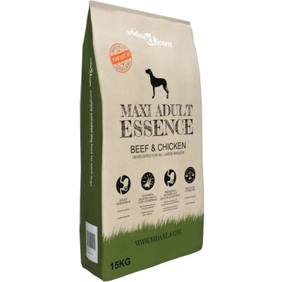 Afbeelding van vidaXL Premium hondenvoer droog Maxi Adult Essence Beef &amp; Chicken 15kg