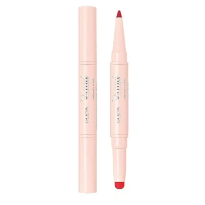 Afbeelding van Pupa Vamp! Creamy Duo Contouring Lip Pencil &amp; Shiny Lipstick True Red 010