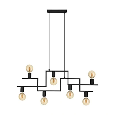 Afbeelding van EGLO Fembard Hanglamp E27 100,5 cm Zwart