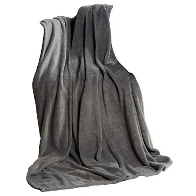 Afbeelding van CelinaTex TV deken XXL 220x240 cm koraalrood en grijs, microvezel sprei