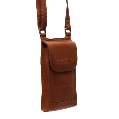 Afbeelding van The Chesterfield Brand Leren Schoudertas Cognac Nebra