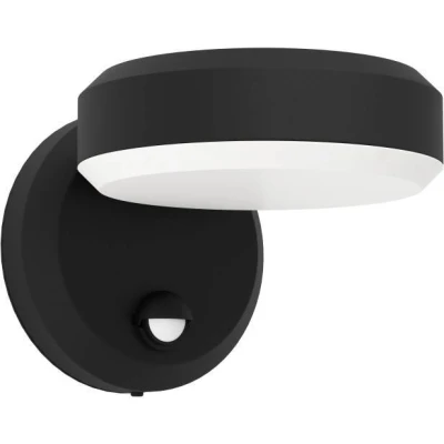 Afbeelding van EGLO Fornaci Wandlamp Buiten LED 16 cm Bewegingssensor Zwart en Wit