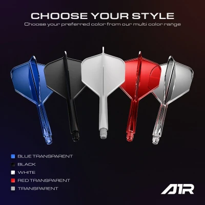 Afbeelding van GOAT Air Red Clear NO6 Dart Flights Inbetween