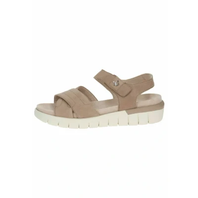 Afbeelding van Caprice Sandalen met sleehak, Dames, Maat: 37, Bark suede Leer