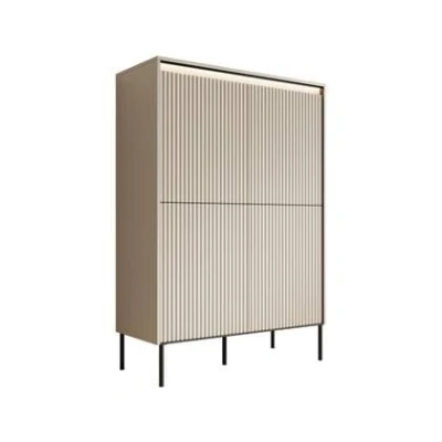 Afbeelding van Meubella Dressoir Timoteo Beige 98 cm Hoog