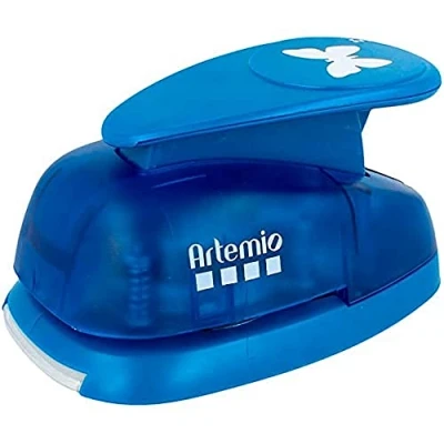 Afbeelding van Artemio Enorme perforator, vlinder, stijlvol, kunststof, blauw, 11 x 7, 5 18 cm
