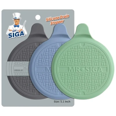Afbeelding van MR.SIGA Siliconen badstop voor douche, wastafel, diameter 13 cm, 3 stuks