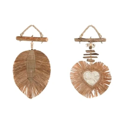 Afbeelding van Decoratieve figuren Home ESPRIT Natuurlijk 26 x 3 46 cm (2 Stuks)
