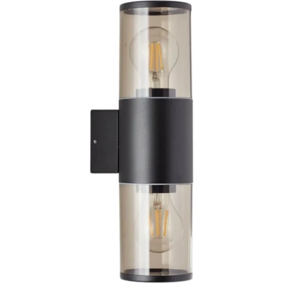 Afbeelding van Brilliant Sergioro 96473/63 Buitenlamp (wand) E27 Zwart (mat)
