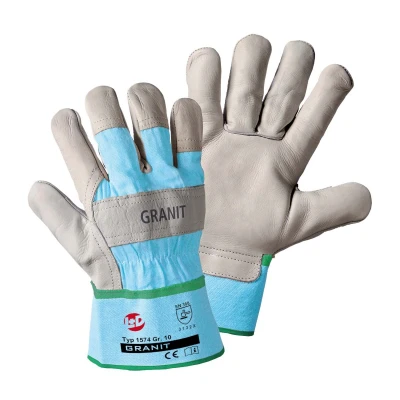 Afbeelding van L+D worky Granit 1574 10 Werkhandschoen Runder nerfleer Maat (handschoen): 10, XL EN 388:2016 Cat II 1 paar