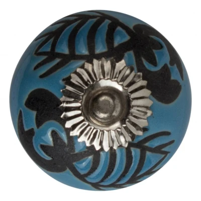 Afbeelding van Good in Style Meubelknop 40mm kreeft blauw/zwart