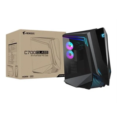 Image de AORUS C700 GLASS FT ATX panneau latéral fenêtré (verre trempé) pas d&#039;alimentation (ATX) noir USB/Audio/HDMI