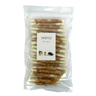 Afbeelding van Gezonde Hondensnacks Petstyle Living Gedraaide Stick Met Kip
