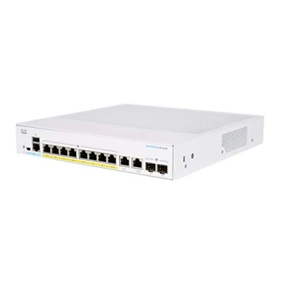 Afbeelding van Cisco CBS350 8FP E 2G Business Managed Switch 8 GE poorten Volledige PoE Externe voeding 2 x 1G combi Levenslange beperkte garantie (CBS350 2G)