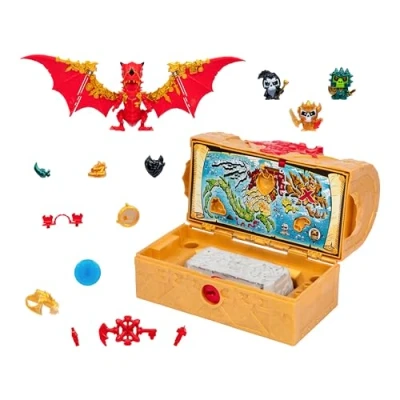 Afbeelding van Dragons Realm TREASURE Chest MOOSE TOYS X Interactieve kist met beeldjes en schatten