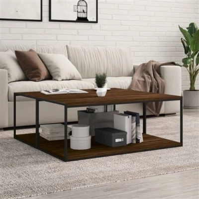 Afbeelding van Wandschappen 4 st 100x50x1,5 cm bewerkt hout bruineikenkleurig
