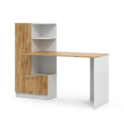 Afbeelding van Vicco TomyBureau 150 x 59 cm Eik wit/goud