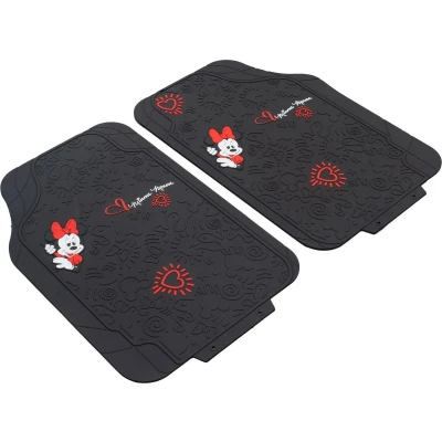 Afbeelding van MICKEY AND FRIENDS 10901 Vloermatset PVC Voor 2 zwart Universeel geschikt 44 x 65 cm