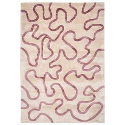 Afbeelding van Beliani KAPPAR Vloerkleed Beige/Roze 160 x 230 cm Viscose