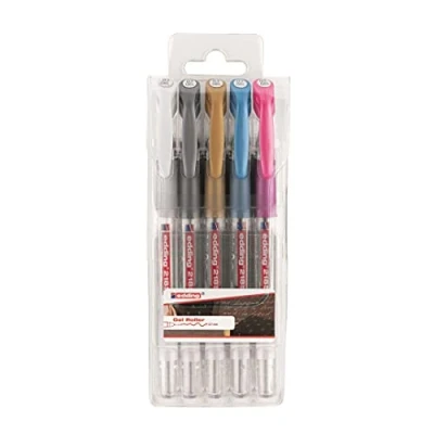 Afbeelding van Edding gelroller 2185, etui met 5 stuks in geassorteerde kleuren