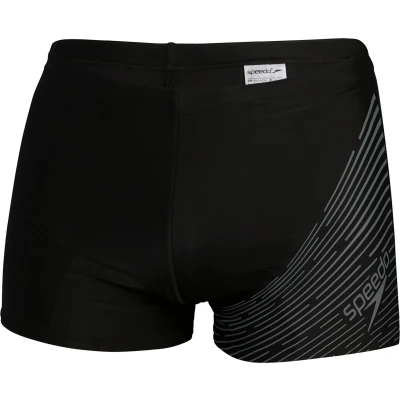 Afbeelding van Speedo MENS Medley LOGO Aquashort Zwemshorts, Heren, Maat: 9, Black/usa charcoal