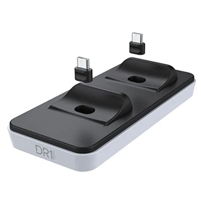 Image de DR1TECH GamePow Chargeur Manette PS5 Dualsense Avec Charge Rapide Sans Fil Station de Double Connecteur Amovible Accessoire Pour