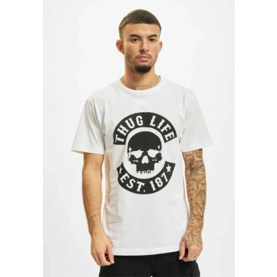 Afbeelding van Mister Tee Bskull Tshirt print, Heren, Maat: Small, White