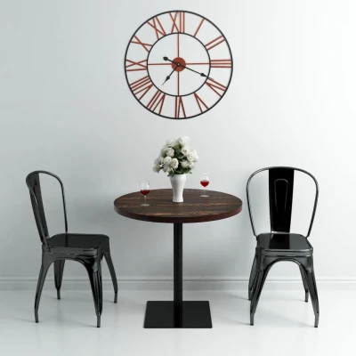 Afbeelding van Wandklok 58 cm metaal rood