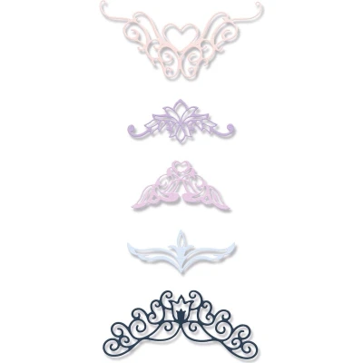 Afbeelding van Sizzix Thinlits Die Set Fanciful Corners 5stuks