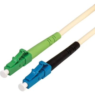 Afbeelding van LC Simplex Optical Fiber Patch kabel Single Mode OS2 ivoor 7,5 meter