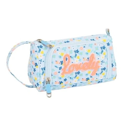 Afbeelding van Schoolpennenzak Moos Lovely Licht Blauw (20 x 11 8.5 cm)