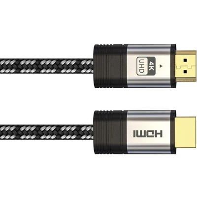 Afbeelding van Premium HDMI 2.0 cotton braided cable with gold plated connector 4K