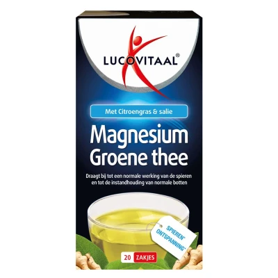 Afbeelding van Lucovitaal Magnesium Groene Thee (20 Theezakjes)