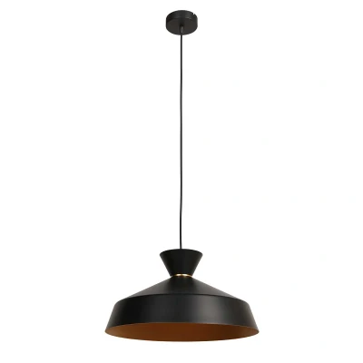 Afbeelding van Mexlite hanglamp Skandina zwart metaal 40 cm E27 fitting