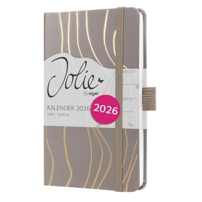 Afbeelding van SIGEL J6350 Wochenkalender Jolie 2026, ca. A6, bruin