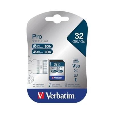 Image de Verbatim PRO carte mémoire flash 32 Go SDHC UHS I