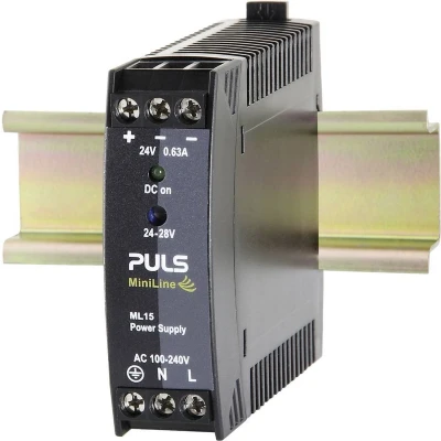 Afbeelding van PULS MiniLine ML15.241 DIN rail netvoeding 24 V/DC 0.63 A 15 W Aantal uitgangen: 1 x Inhoud: stuk(s)
