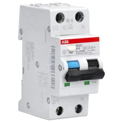Afbeelding van ABB Aardlekautomaat 10A B Kar DS 201 B10/0,03