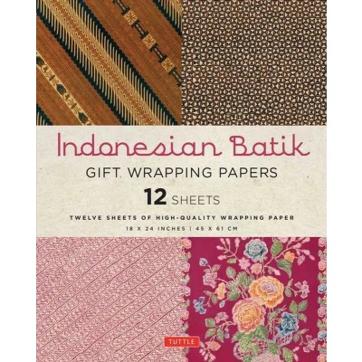 Afbeelding van Indonesian Batik Gift Wrapping Papers 12 Sheets: 18 X 24 Inch (45 61 CM) Paper