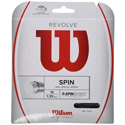 Afbeelding van Wilson Revolve Spin Tennissnaar 1.25mm 12 meter Zwart