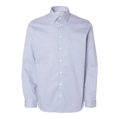 Afbeelding van Selected Homme SLIM FIT Performance NOOS Zakelijk overhemd, Heren, Maat: Medium, True navy