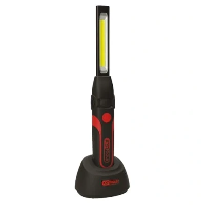 Afbeelding van KS Tools 150.4313 Oplaadbare COB LED handlamp 300 lumen Zijverlichting + voorlicht Werklamp 90 draaibaar Krachtig en praktisch Magneet handsfree haak IP 20
