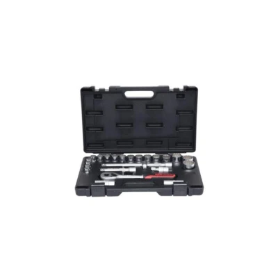 Afbeelding van KS Tools, Dopsleutel + dopmoer, 1/2&quot; doppenset, 24 delen, gewicht 3 kg, 12 kantig