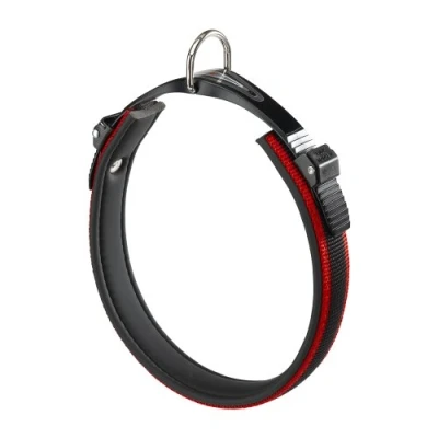 Afbeelding van Ferplast Hondenhalsband Ergocomfort 52 Tot 60 Cm Zwart/rood