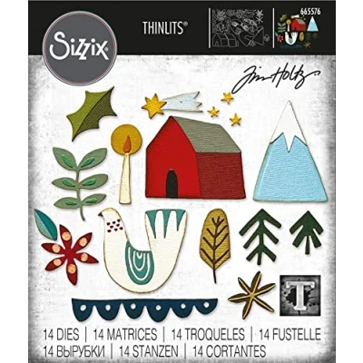 Afbeelding van Sizzix Thinlits Die Set 7PK Woodgrain Colorize Tim Holtz (02 22)