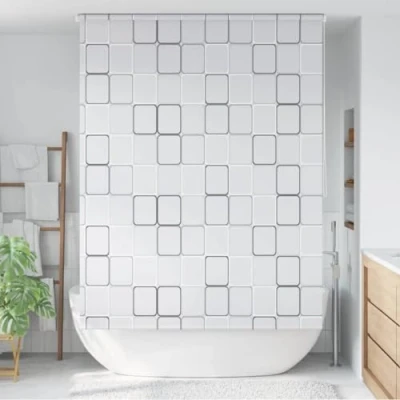 Image de vidaXL Store roulant de douche 160x240 cm Carré