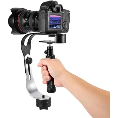 Afbeelding van GOTOTOP Draagbare videostabilisator voor DSLR camera&#039;s en camcorders (zwart)